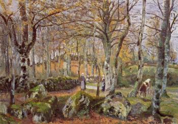 卡米耶 畢沙羅 Landscape with Rocks, Montfoucault 卡米耶 畢沙羅 Landscape with Rocks, Montfoucault